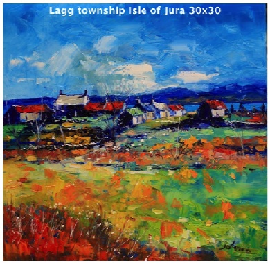 Lagg township Isle of Jura 30x30  SOLD